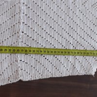 Оригинален потник, изплетен на една кука, в кремав цвят, размер S, снимка 2 - Потници - 37019302