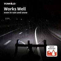 TOWILD CL1200 Велосипедни светлини за нощно каране,1200 лумена ярък велосипеден фар,, снимка 5 - Аксесоари за велосипеди - 42825493