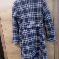 Италианско вълнено палто в каре Sophie Faroh N:L, снимка 4 - Палта, манта - 39792805
