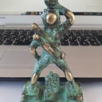Антикварна френска бронзова фигура статуетка , снимка 5 - Антикварни и старинни предмети - 38422590