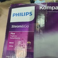 Преносима парна ютия Philips Steam&Go - 1300 W, снимка 1 - Ютии - 42420004