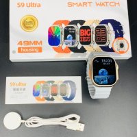 Смарт часовник S9 Ultra - Разговори , спортен , нотификации + 3 каишки, снимка 2 - Смарт часовници - 42888940