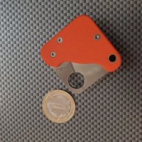 Мини джобно ножче  с клипс за колан дизайн тип Spyderco 20х80, снимка 2 - Ножове - 40699727