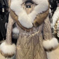 Дамски палта от кашмир, алпака и естествен косъм от лисица, снимка 11 - Палта, манта - 38575414