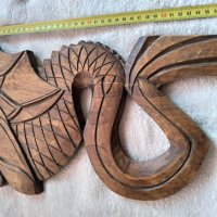 Прекрасна дърворезба на морски дракон за колекция интериор на подходящи заведения механи и любители , снимка 6 - Пана - 37898460