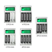 PUJIMAX 4 слота 1.2V интелигентно зарядно устройство за NiCd NiMh батерии LCD дисплей за AA/AAA, снимка 8 - Друга електроника - 42568744