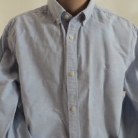 Мъжка риза с дълъг ръкав лен и памук Jack & Jones, снимка 2 - Ризи - 42483572