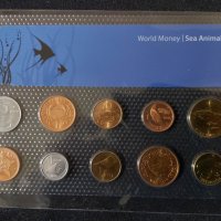 Морски животни - Комплектен сет от 10 монети, снимка 1 - Нумизматика и бонистика - 39645960