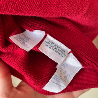 Памучен червен пуловер на Tommy Hilfiger /L размер, снимка 4 - Пуловери - 44679735