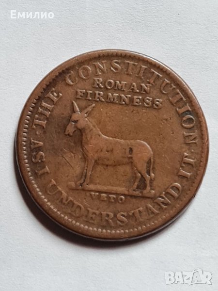 USA HARD TIMES TOKEN 1830s rare, снимка 1