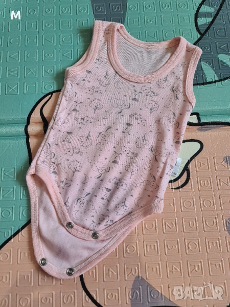 Бебешко боди в розов цвят , снимка 1