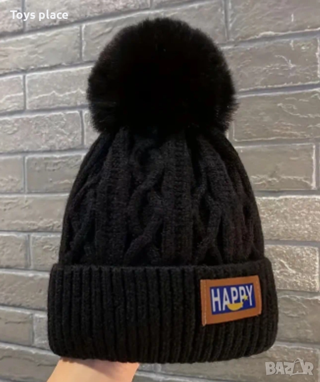Нови зимни плетени шапки, снимка 1