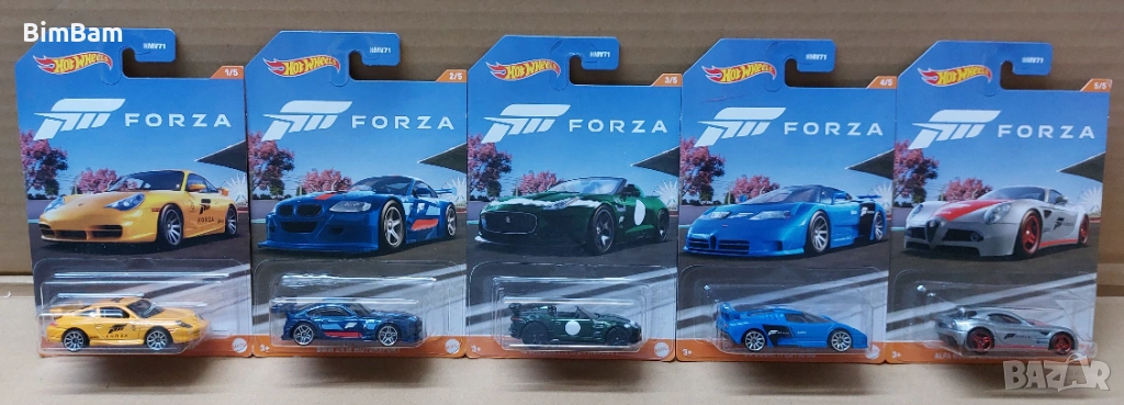 Колички Hot Wheels FORZA / Хот Уилс - 5 модела / 018, снимка 1