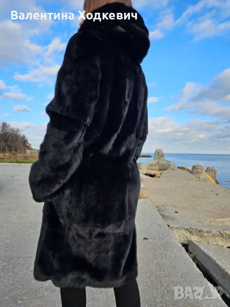 Голяма отстъпкаПалто от норка Black Nafa Italy, снимка 1