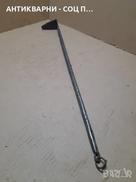 Стар Ръчно Кован Ръжен За Барбекю Камина Печки., снимка 1