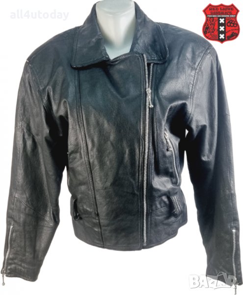 №3153 Дамско кожено яке рокерия, снимка 1