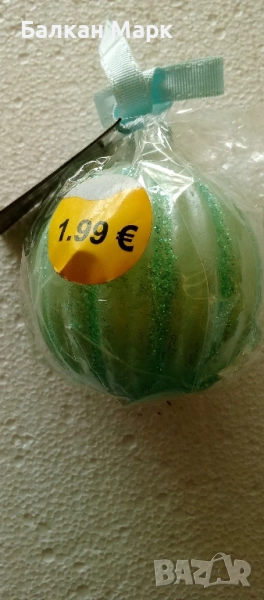 ✨ Френска бутикова Коледна свещ – топка за елха ✨, снимка 1