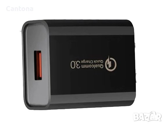 CA-25 18W QC3.0 USB бързо зарядно устройство, снимка 1