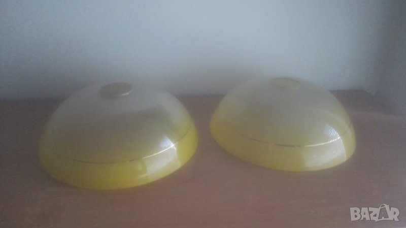 Плафони стъкло жълти, снимка 1