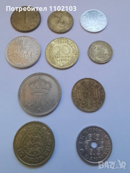 Лот стари монети от различни страни 2, снимка 1