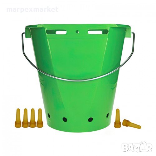 	Кофа за агнета и ярета с 6 латексови биберона - MPX, снимка 1