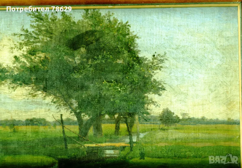 МАСЛЕНА КАРТИНА - ГЕРМАНИЯ 1890, снимка 1