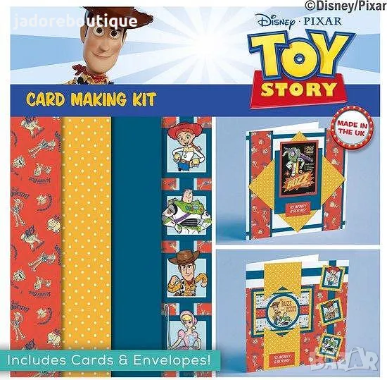 Заготовки за 3 броя картички Toy story, снимка 1