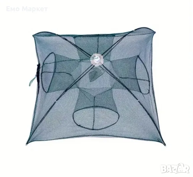 Сгъваема риболовна мрежа – капан за риба, раци и скариди

, снимка 1