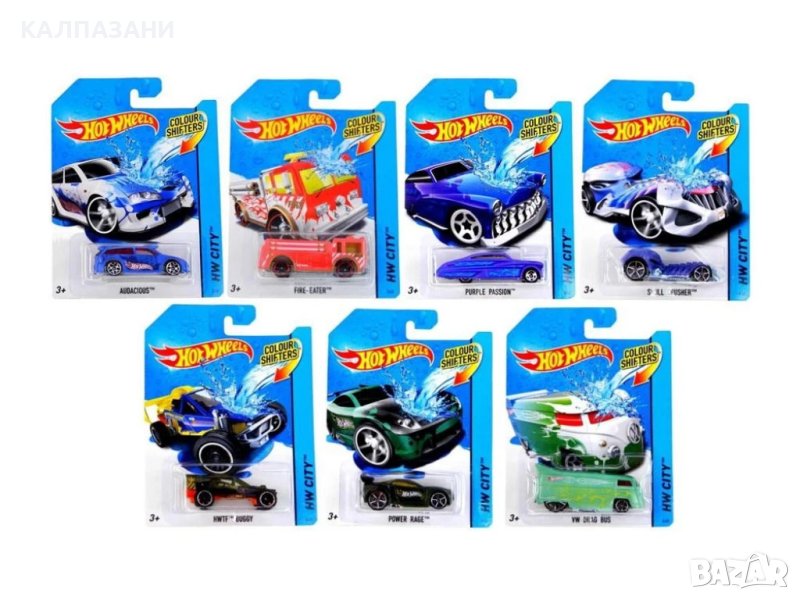 Hot Wheels - количка 1/64, с промяна на цвета, асортимент BHR15, снимка 1
