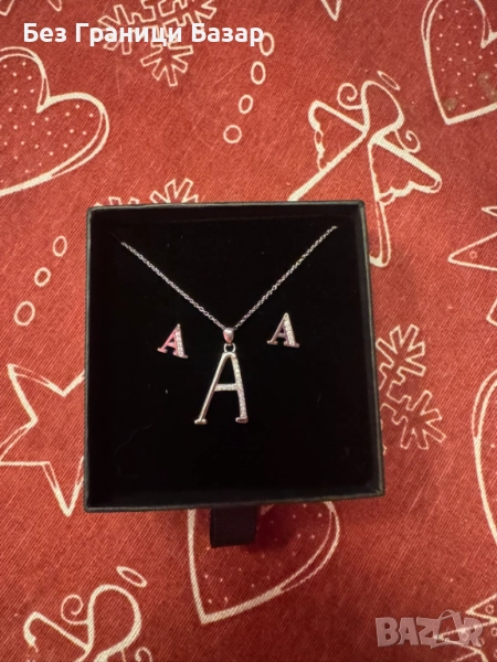 Нова нежна Дамска огърлица Колие с обеци идеален Подарък жена, снимка 1