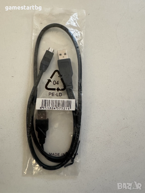 Двоен USB 2.0 тип A към USB Mini 5-пинов тип B x1 Y кабел за данни и захранване, снимка 1