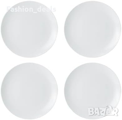 Нов комплект Порцеланови Чинии MIKASA Chalk - Сет 4 броя Подарък, снимка 1