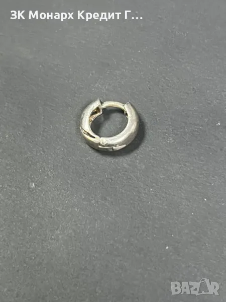 Сребърна обеца, снимка 1