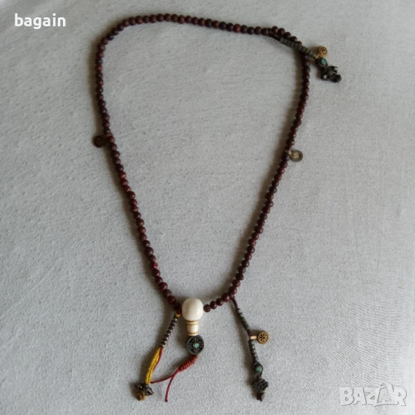 Уникален тибетски амулет- броеница., снимка 1