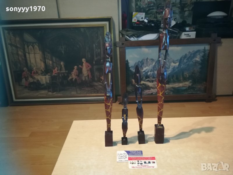 африканско семеиство 4бр-50см/40см/30см/21см 1611201925, снимка 1