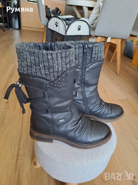 Кожени ботуши Rieker, номер 38, снимка 1