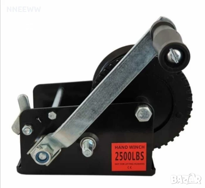 ръчна лебедка с текстилно въже 2500LBS 110кг, снимка 1