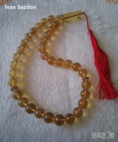 Кехлибарена броеница , снимка 1