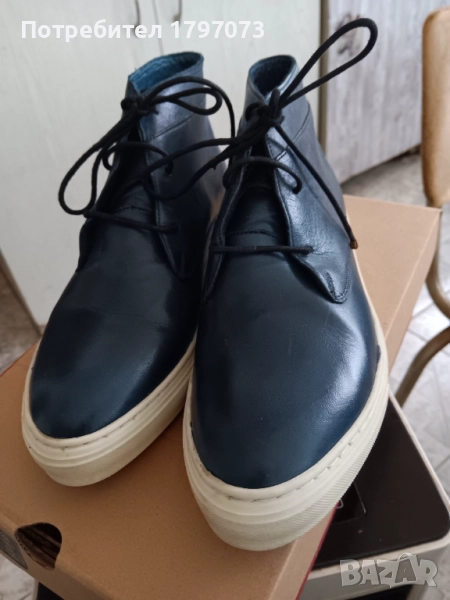 Дамски ест. кожа кецове НОВИ, снимка 1