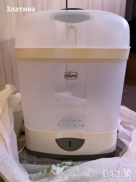 Стерилизатор Chicco Нагревател за шишета Nuk Четири шишета Avent, снимка 1