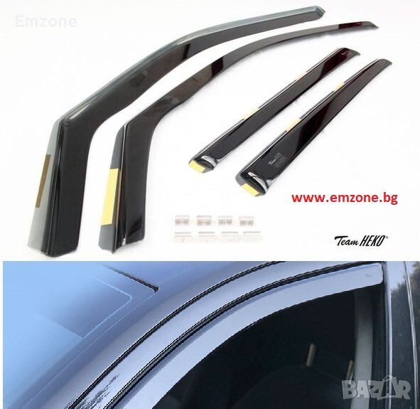 Ветробрани HEKO вътрешен монтаж скоби Ауди Audi A3 Sportback Y8 предни задни 2020+, снимка 1