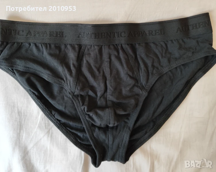 Мъжки памучни черни слипове размер L, снимка 1