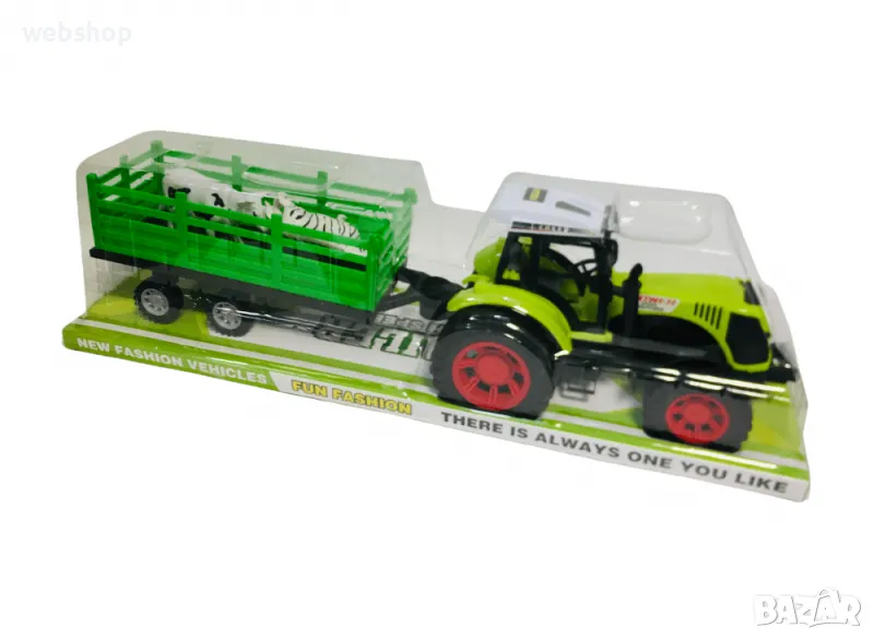 Детски Трактор с ремарке и животни My farm, снимка 1