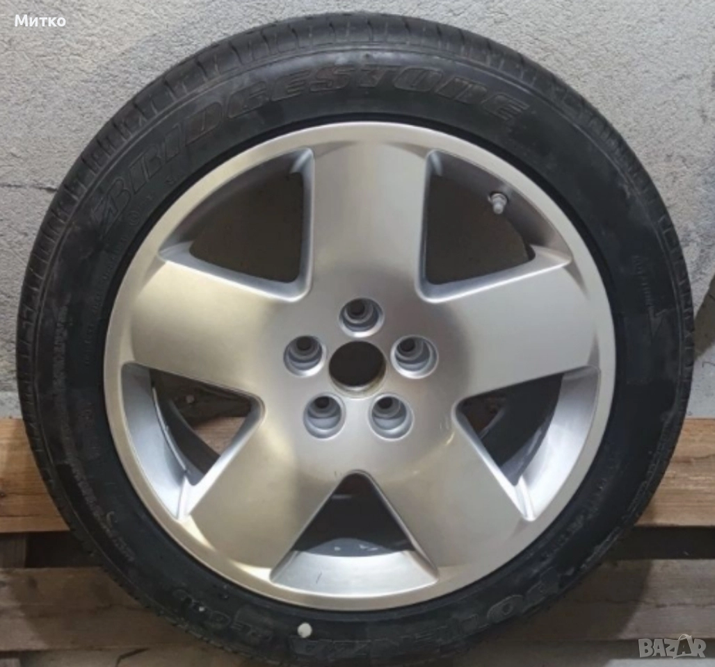 Лята джанта с гума - неупотребявани 8.5Jx18 H2 ET45, снимка 1