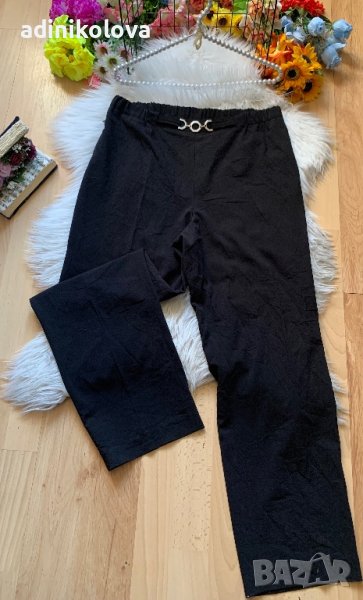 Черен прав панталон, снимка 1