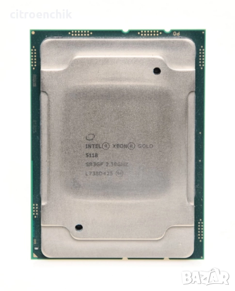 Процесор INTEL Xeon GOLD 5118 SR3GF 2.3GHz 16.5MB Cache 12-cores 105W LGA3647 CPU, снимка 1