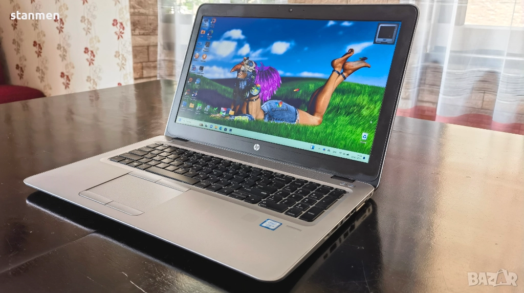 Продавам лаптоп HP EliteBook 850 G3/IPSматFullHDсКам/4х2.4Ghz/8gbDDR4/SSD512gb/3чБат/Профилактиран  , снимка 1