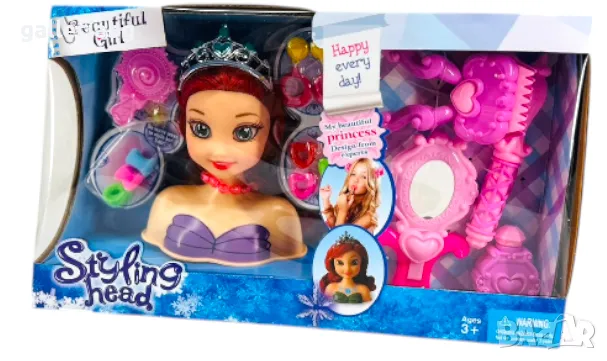 Глава за прически – принцеса с аксесоари, снимка 1