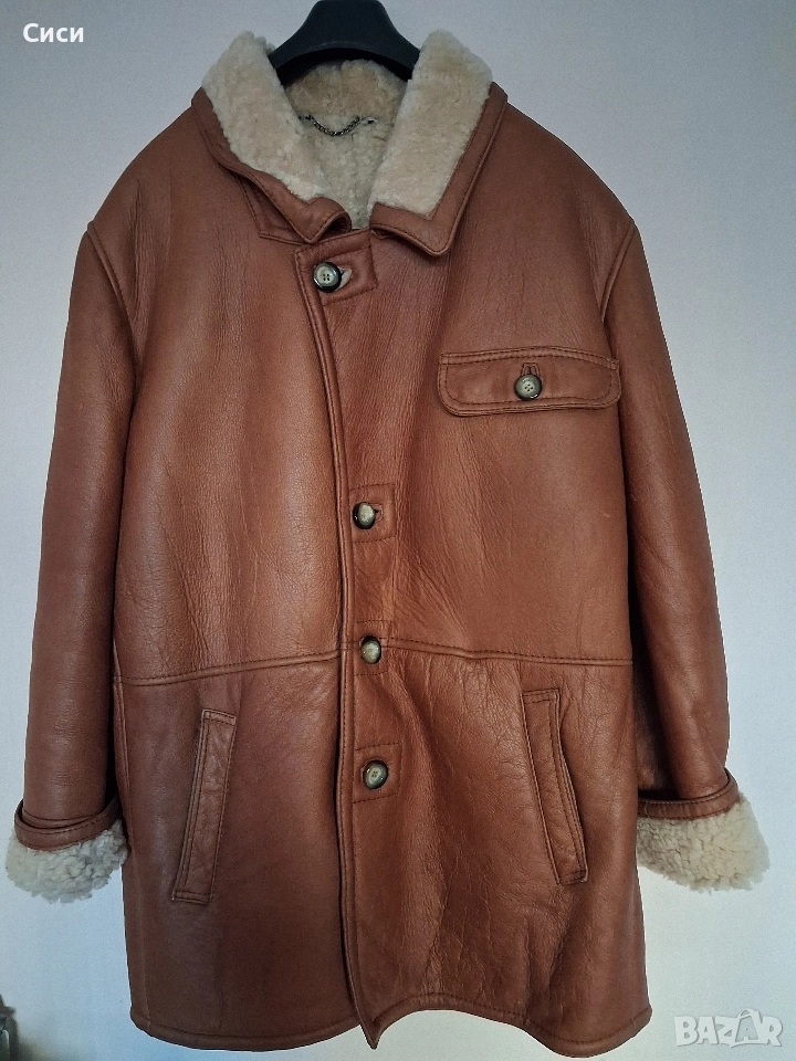Мъжка шуба овча естествена кожа , снимка 1