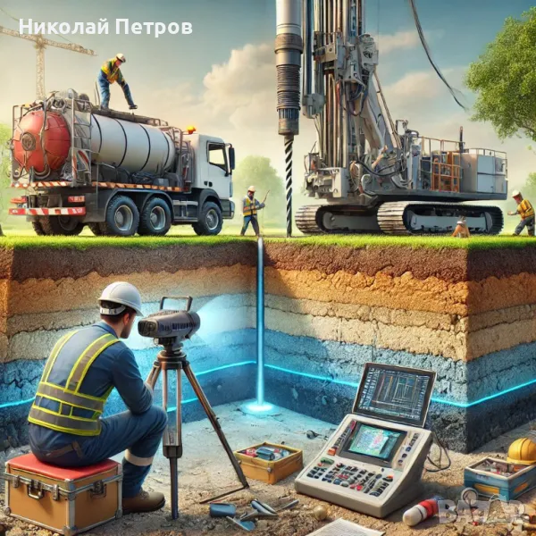 Сондаж за вода,търсене на вода с Георадар,проучване за вода.търсене на вода.откриване на вода., снимка 1